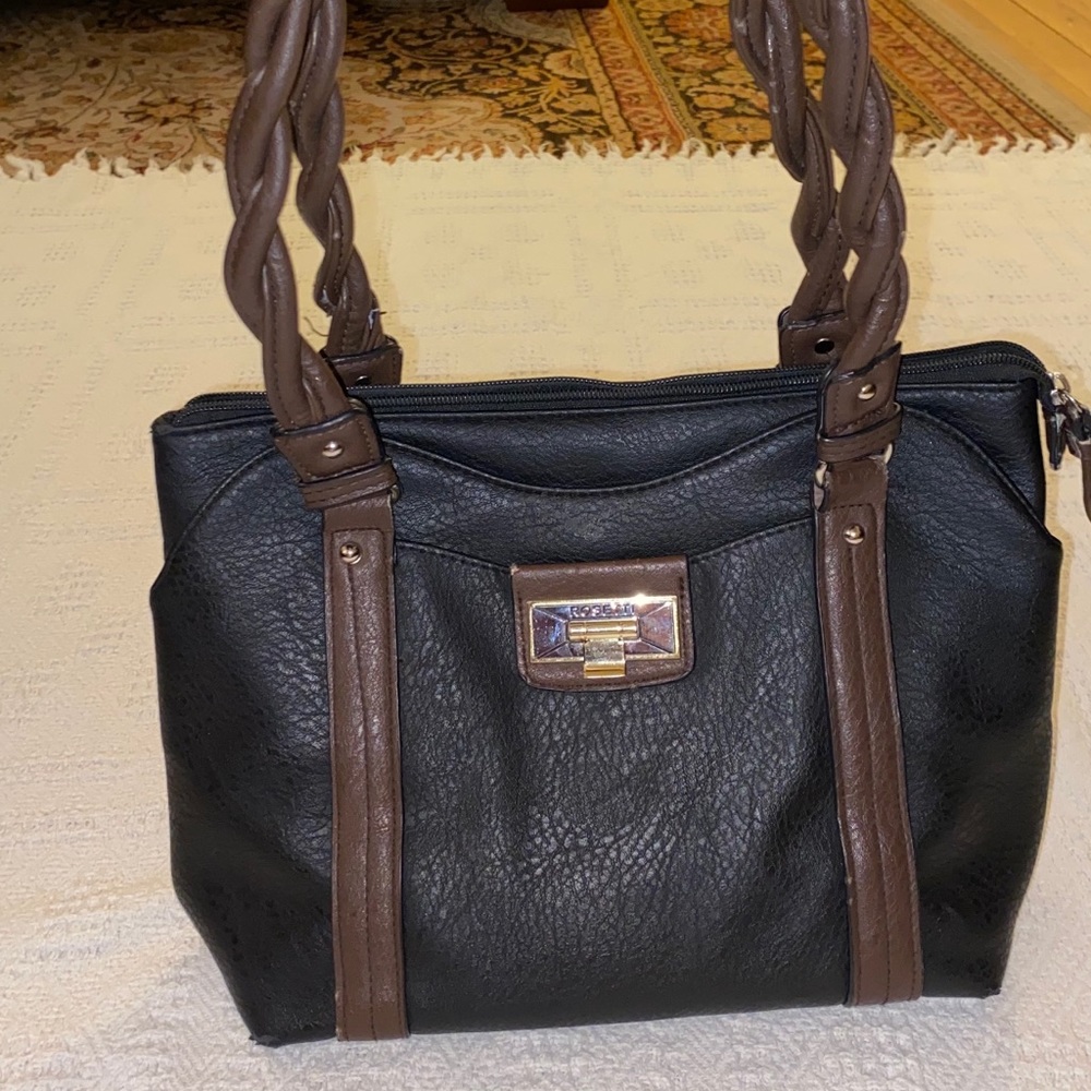Rosetti Brown and Black Soft Handbag purse